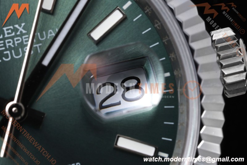 Rolex - Datejust 126234 36mm Jub Flt 904L SS/SS Green/Stk QF SH3235 | 롤렉스 - 데이저스트 126234 36mm 주빌리 플라이트 904L SS/SS 그린/스트라이프 QF SH3235