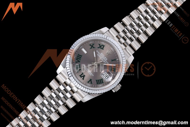 Rolex - Datejust 126234 36mm Wimbledon Jub Flt 904L SS/SS Grey/Rmn QF SH3235