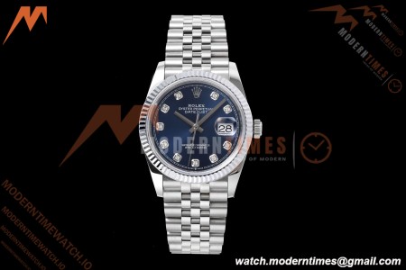 Rolex - Datejust 126234 36mm Jub Flt 904L SS/SS Blu/Dia QF SH3235