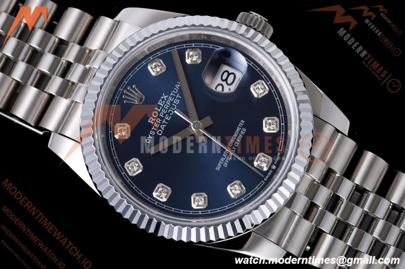 Rolex - Datejust 126234 36mm Jub Flt 904L SS/SS Blu/Dia QF SH3235