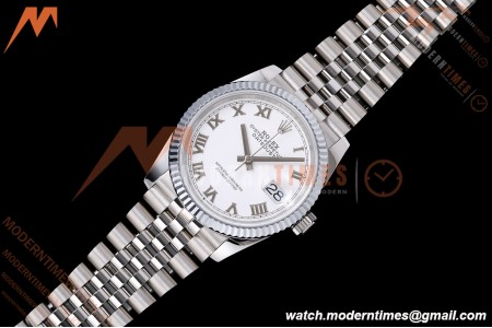 Rolex - Datejust 126234 36mm Jub Flt 904L SS/SS Wht/Rmn QF SH3235