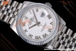 Rolex - Datejust 126234 36mm Jub Flt 904L SS/SS Wht/Rmn QF SH3235 | 롤렉스 - 데이저스트 126234 36mm 주빌리 플라이트 904L SS/SS 화이트/로마 숫자 QF SH3235