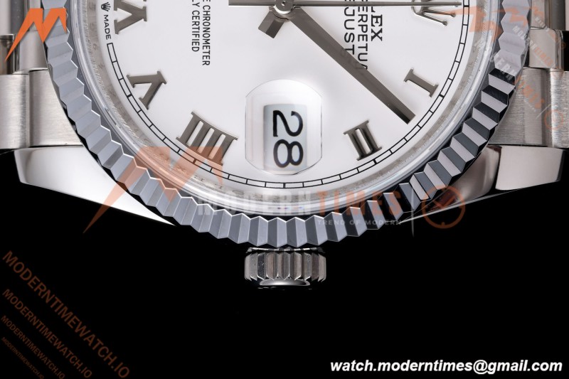 Rolex - Datejust 126234 36mm Jub Flt 904L SS/SS Wht/Rmn QF SH3235 | 롤렉스 - 데이저스트 126234 36mm 주빌리 플라이트 904L SS/SS 화이트/로마 숫자 QF SH3235