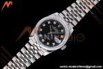 Rolex - Datejust 126234 36mm Jub Flt 904L SS/SS Blk/Dia QF SH3235