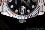 Rolex - Datejust 126234 36mm Jub Flt 904L SS/SS Blk/Dia QF SH3235