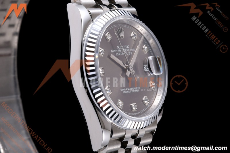 Rolex - Datejust 126234 36mm Jub Flt 904L SS/SS Grey/Dia QF SH3235