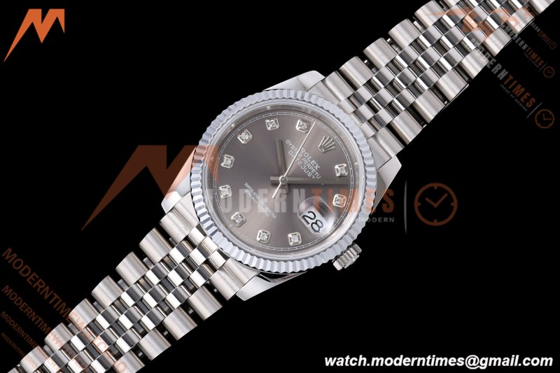 Rolex - Datejust 126234 36mm Jub Flt 904L SS/SS Grey/Dia QF SH3235