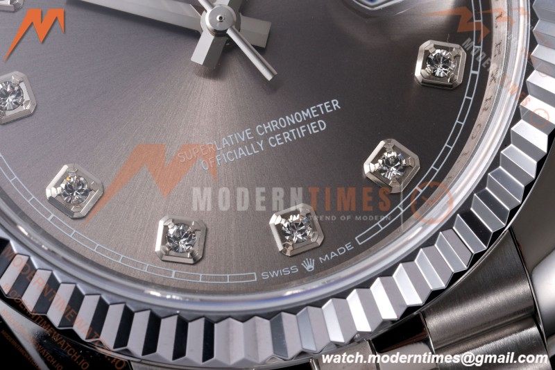 Rolex - Datejust 126234 36mm Jub Flt 904L SS/SS Grey/Dia QF SH3235