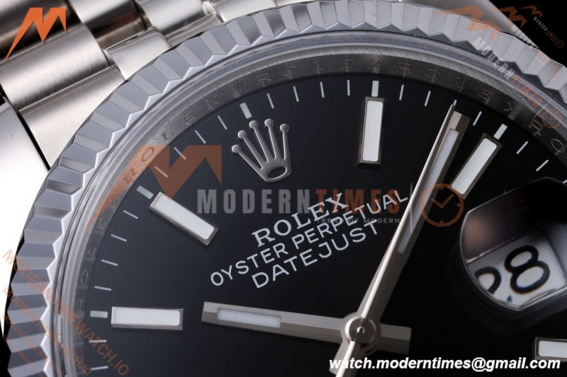Rolex - Datejust 126234 36mm Jub Flt 904L SS/SS Blk/Stk QF SH3235