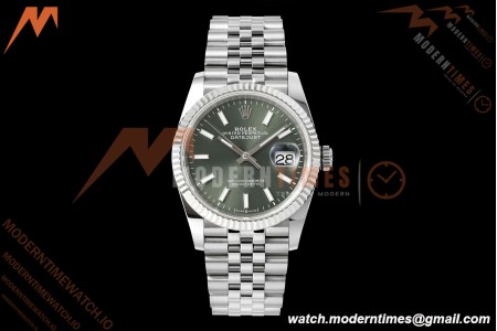 Rolex - Datejust 126234 36mm Jub Flt 904L SS/SS Mint Green ARF DD3235 | 롤렉스 - 데이저스트 126234 36mm 주빌리 플라이트 904L SS/SS 민트 그린 ARF DD3235
