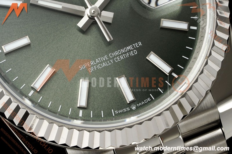 Rolex - Datejust 126234 36mm Jub Flt 904L SS/SS Mint Green ARF DD3235