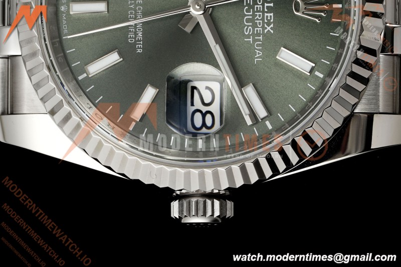 Rolex - Datejust 126234 36mm Jub Flt 904L SS/SS Mint Green ARF DD3235