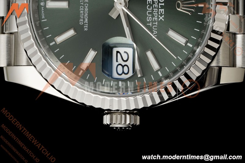 Rolex - Datejust 126234 36mm Jub Flt 904L SS/SS Mint Green VSF V2 VS3235