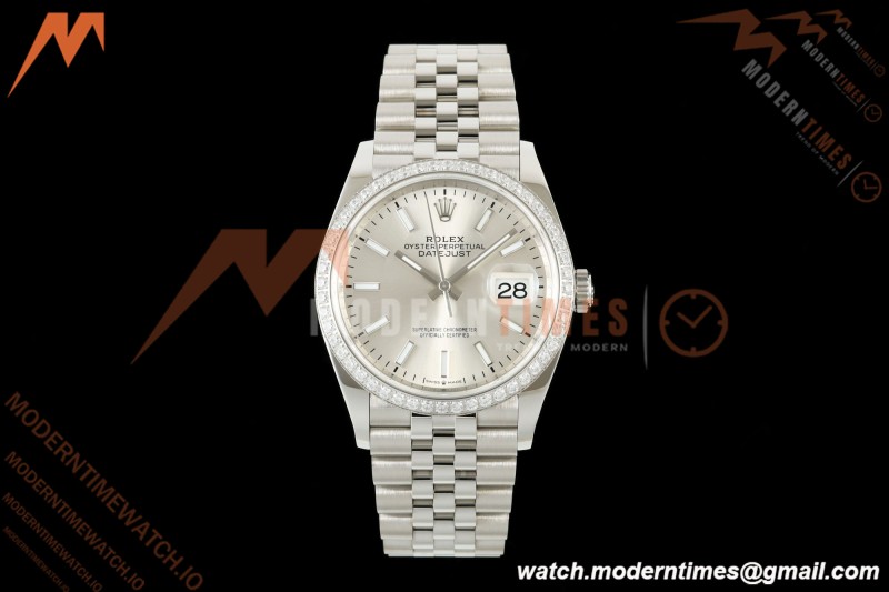 Rolex - Datejust 126284RBR 36mm Jub Dia 904L SS/SS Silv/Dia VSF VS3235