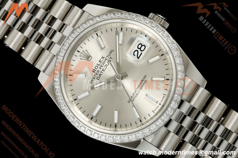 Rolex - Datejust 126284RBR 36mm Jub Dia 904L SS/SS Silv/Dia VSF VS3235