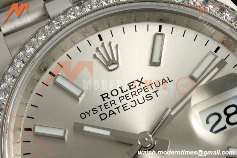 Rolex - Datejust 126284RBR 36mm Jub Dia 904L SS/SS Silv/Dia VSF VS3235