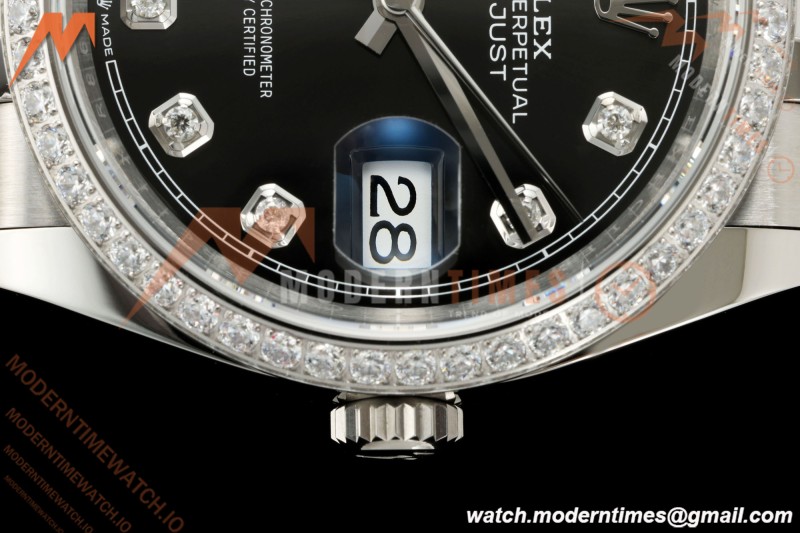 Rolex - Datejust 126284RBR 36mm Jub Dia 904L SS/SS Blk/Dia VSF VS3235