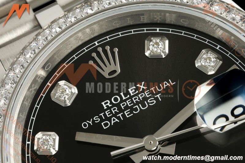 Rolex - Datejust 126284RBR 36mm Jub Dia 904L SS/SS Blk/Dia VSF VS3235