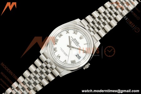 Rolex - Datejust 36mm 126200 Jub Smt 904L SS/SS Wht/Rmn VSF VS3235 | 롤렉스 - 데이저스트 36mm 126200 주빌리 스무스 904L 스테인리스 스틸/스테인리스 스틸 화이트/로마 숫자 VSF VS3235