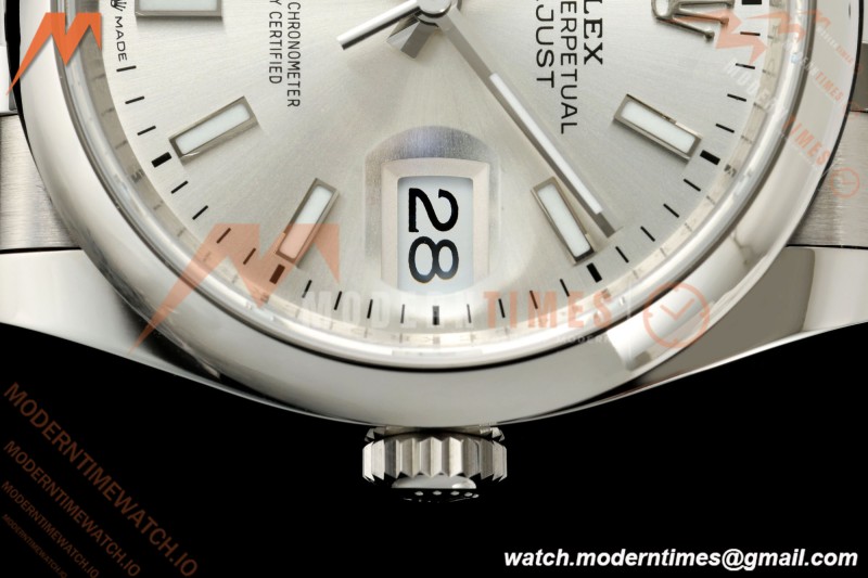 Rolex - Datejust 36mm 126200 Jub Smt 904L SS/SS Silv/Stk VSF VS3235 | 롤렉스 - 데이저스트 36mm 126200 주빌리 스무스 904L 스테인리스 스틸/스테인리스 스틸 실버/스틱 인덱스 VSF VS3235