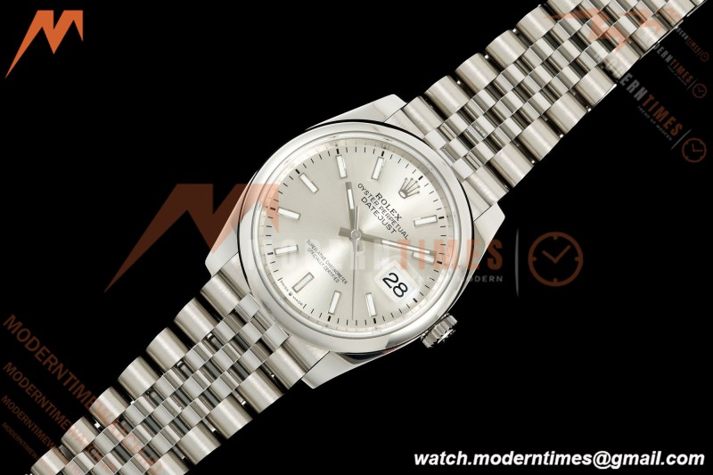 Rolex - Datejust 36mm 126200 Jub Smt 904L SS/SS Silv/Stk VSF VS3235 | 롤렉스 - 데이저스트 36mm 126200 주빌리 스무스 904L 스테인리스 스틸/스테인리스 스틸 실버/스틱 인덱스 VSF VS3235