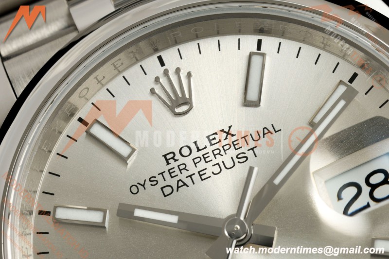 Rolex - Datejust 36mm 126200 Jub Smt 904L SS/SS Silv/Stk VSF VS3235 | 롤렉스 - 데이저스트 36mm 126200 주빌리 스무스 904L 스테인리스 스틸/스테인리스 스틸 실버/스틱 인덱스 VSF VS3235