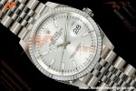 Rolex - Datejust 126234 36mm Jub Flt 904L SS/SS Silv/Stk VF DD3235