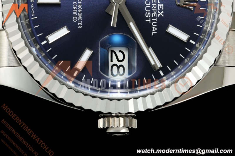 Rolex - Datejust 126234 36mm Jub Flt 904L SS/SS Blue/Stk VF DD3235