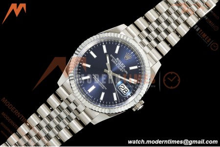 Rolex - Datejust 126234 36mm Jub Flt 904L SS/SS Blue/Stk VF DD3235