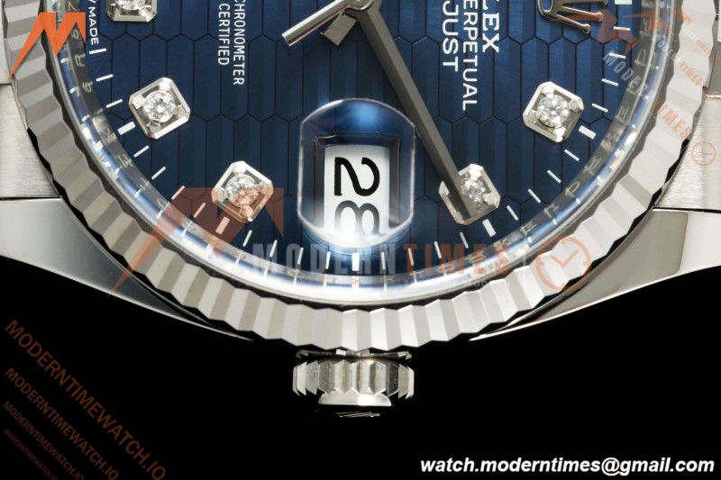 Rolex - Datejust 126234 36mm Jub Flt 904L SS/SS F-Blu/Dia VF DD3235