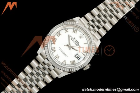 Rolex - Datejust 126234 36mm Jub Flt 904L SS/SS Wht/Rmn VF DD3235