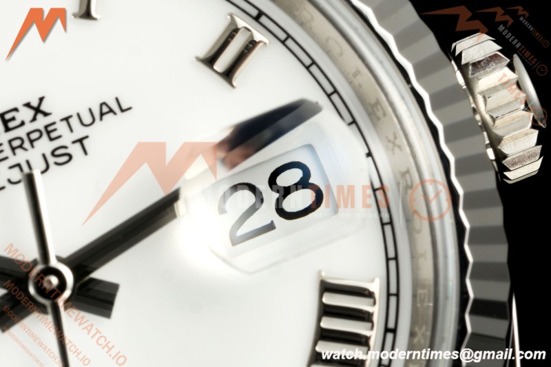 Rolex - Datejust 126234 36mm Jub Flt 904L SS/SS Wht/Rmn VF DD3235 | 롤렉스 - 데이트저스트 126234 36mm 주빌리 플라이트 904L SS/SS 화이트/로마 VF DD3235