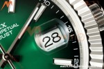 Rolex - Datejust 126334 41mm Jub Flt 904L SS/SS Ombre Green/Stk QF JH3235 Free Sprung