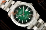 Rolex - Datejust 126334 41mm Oys Flt 904L SS/SS Ombre Green/Stk QF JH3235 Free Sprung