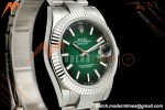 Rolex - Datejust 126334 41mm Oys Flt 904L SS/SS Ombre Green/Stk QF JH3235 Free Sprung