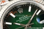 Rolex - Datejust 126334 41mm Jub Flt 904L SS/SS Ombre Green/Stk SEEKF DD3235