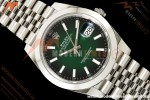 Rolex - Datejust 126334 41mm Jub Smth 904L SS/SS Ombre Green/Stk SEEKF DD3235