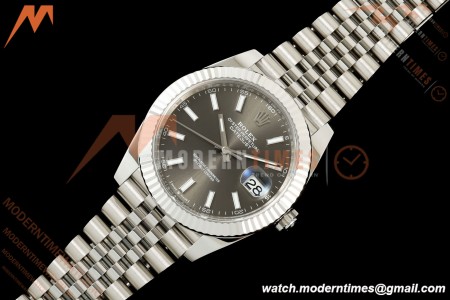 Rolex - Datejust 126334 41mm Jub Flt 904L SS/SS Grey/Stk RWF JH3235 Free Sprung