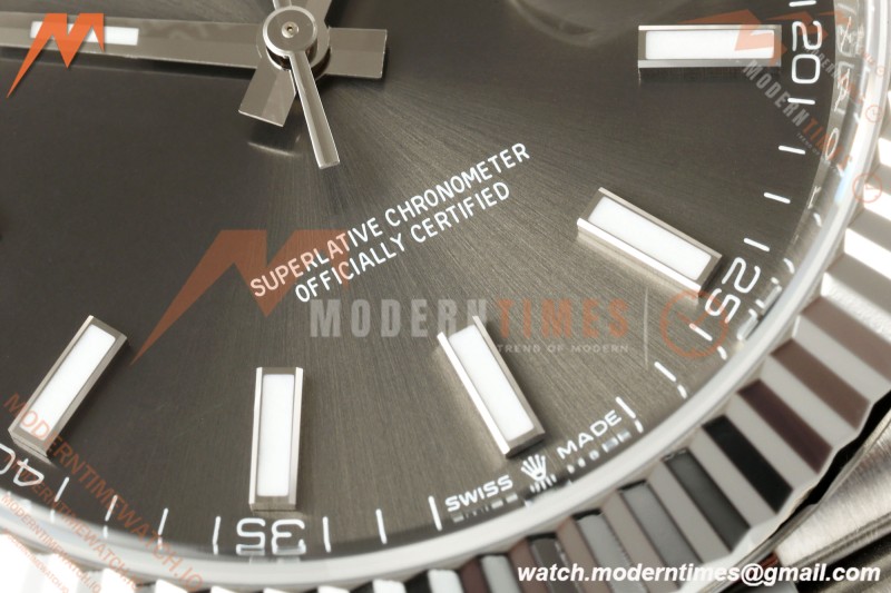 Rolex - Datejust 126334 41mm Jub Flt 904L SS/SS Grey/Stk RWF JH3235 Free Sprung