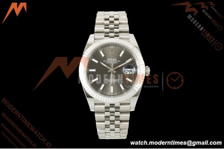 Rolex - Datejust 126334 41mm Jub Flt 904L SS/SS Grey/Stk RWF JH3235 Free Sprung