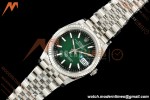 Rolex - Datejust 126234 36mm Jub Flt 904L SS/SS Ombre Green/Stk VSF V2 DD3235