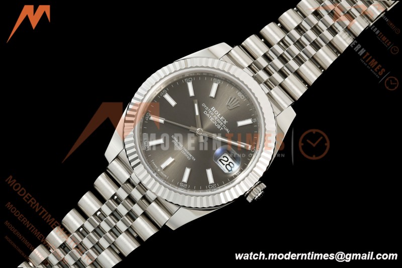 Rolex - Datejust 126334 41mm Jub Flt 904L SS/SS Grey/Stk SEEK VR3235
