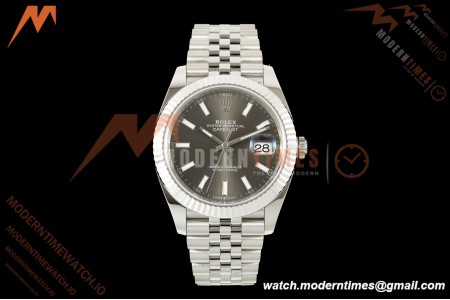 Rolex - Datejust 126334 41mm Jub Flt 904L SS/SS Grey/Stk SEEK VR3235