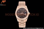 Rolex - DayDate 40mm Flt/Pres RG/RG Black Diamond GDF MY8215