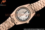 Rolex - DayDate 40mm Flt/Pres RG/RG Black Diamond GDF MY8215