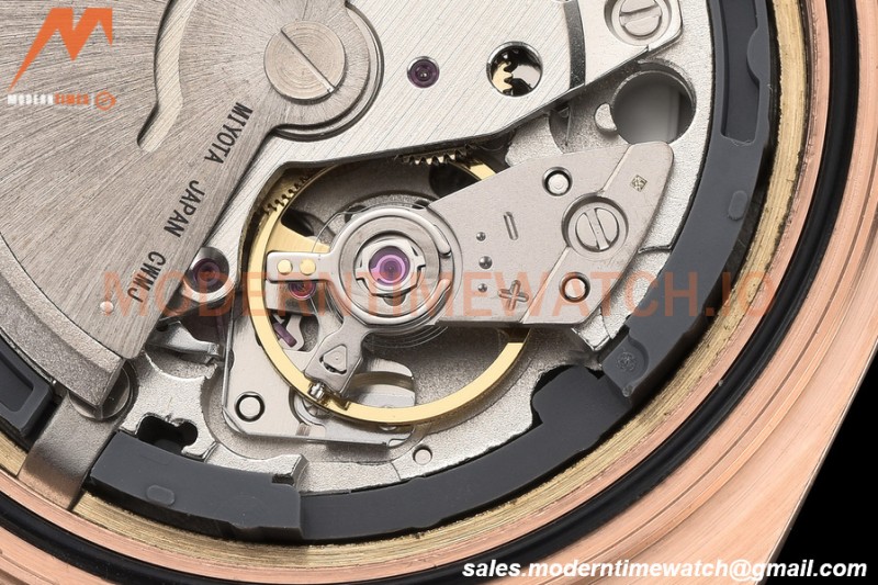 Rolex - DayDate 40mm Flt/Pres RG/RG Black Diamond GDF MY8215