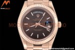 Rolex - DayDate 40mm Flt/Pres RG/RG Black Diamond GDF MY8215