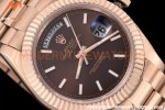 Rolex - DayDate 40mm Flt/Pres RG/RG Black Diamond GDF MY8215