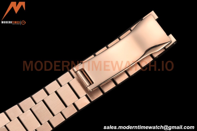 Rolex - DayDate 40mm Flt/Pres RG/RG White Roman GDF MY8215