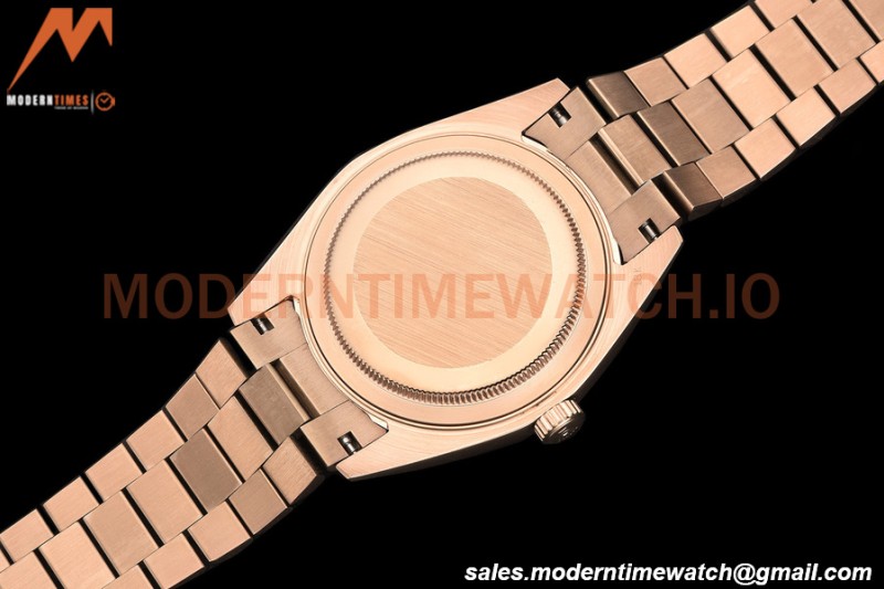 Rolex - DayDate 40mm Flt/Pres RG/RG White Roman GDF MY8215
